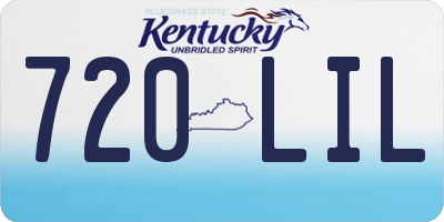 KY license plate 720LIL