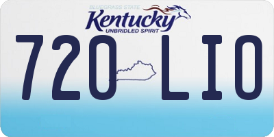 KY license plate 720LIO