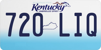KY license plate 720LIQ