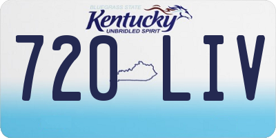 KY license plate 720LIV