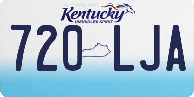KY license plate 720LJA