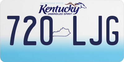 KY license plate 720LJG