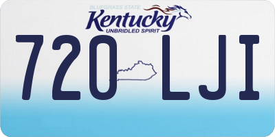 KY license plate 720LJI