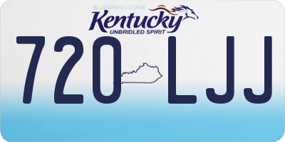 KY license plate 720LJJ