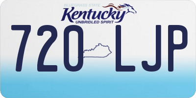 KY license plate 720LJP