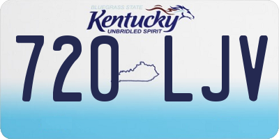 KY license plate 720LJV
