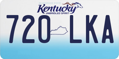 KY license plate 720LKA