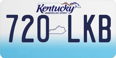 KY license plate 720LKB