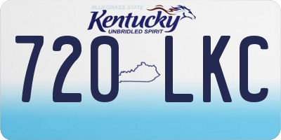 KY license plate 720LKC
