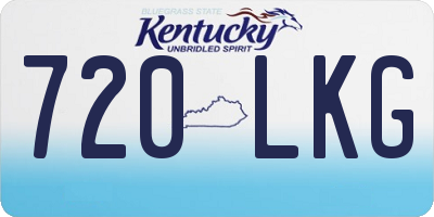 KY license plate 720LKG