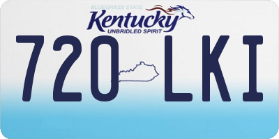 KY license plate 720LKI