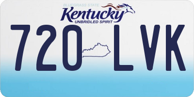 KY license plate 720LVK