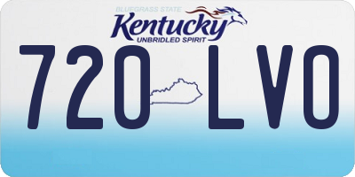 KY license plate 720LVO