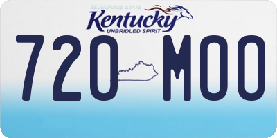 KY license plate 720MOO