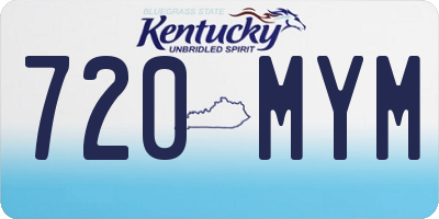 KY license plate 720MYM