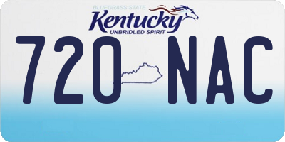 KY license plate 720NAC