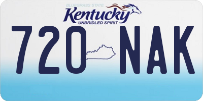 KY license plate 720NAK