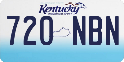 KY license plate 720NBN