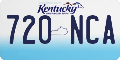 KY license plate 720NCA