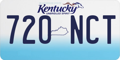 KY license plate 720NCT