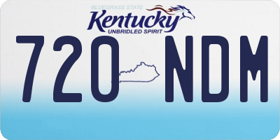 KY license plate 720NDM