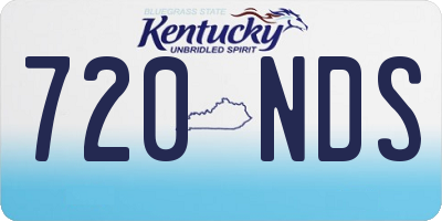 KY license plate 720NDS