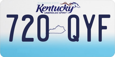 KY license plate 720QYF