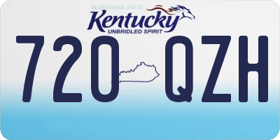 KY license plate 720QZH