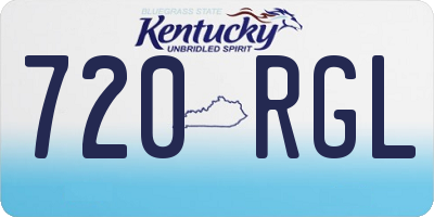 KY license plate 720RGL