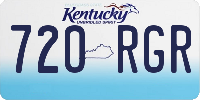 KY license plate 720RGR