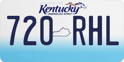 KY license plate 720RHL
