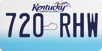 KY license plate 720RHW