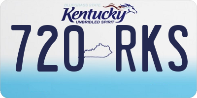 KY license plate 720RKS