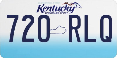 KY license plate 720RLQ