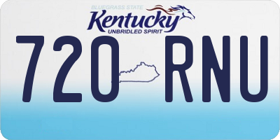 KY license plate 720RNU