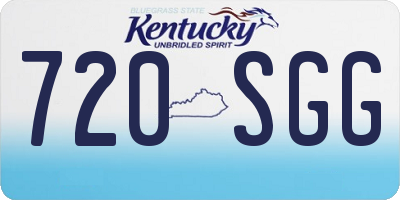 KY license plate 720SGG