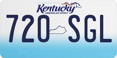 KY license plate 720SGL