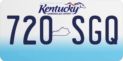 KY license plate 720SGQ