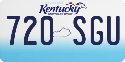 KY license plate 720SGU