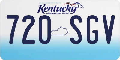 KY license plate 720SGV