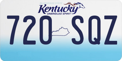 KY license plate 720SQZ