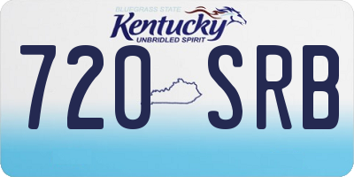 KY license plate 720SRB