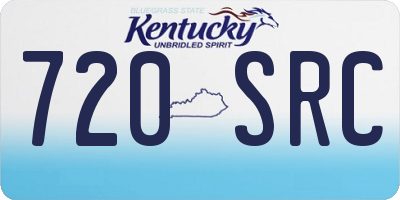 KY license plate 720SRC
