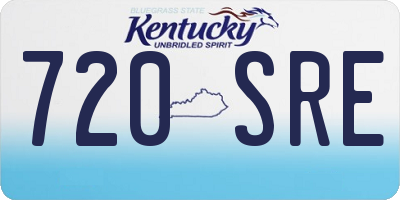 KY license plate 720SRE