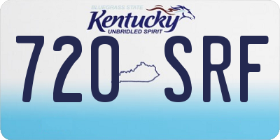 KY license plate 720SRF