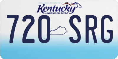KY license plate 720SRG