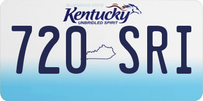 KY license plate 720SRI
