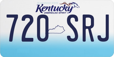 KY license plate 720SRJ