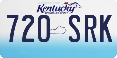 KY license plate 720SRK