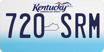 KY license plate 720SRM